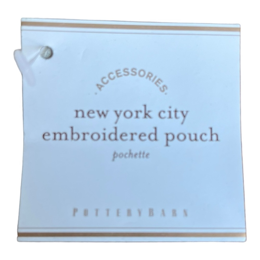 Pottery Barn New York City Embroidered Zip Travel Pouches - Picture 8 of 14